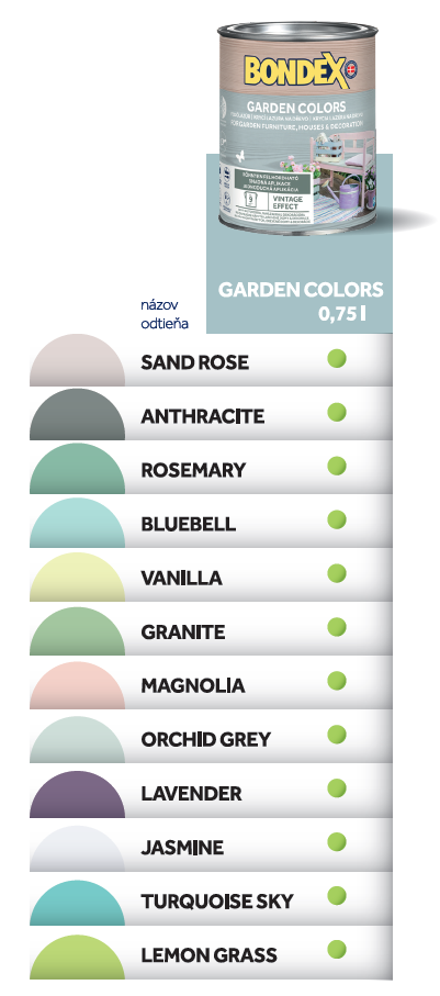Bondex - GARDEN COLORS 0,75L
