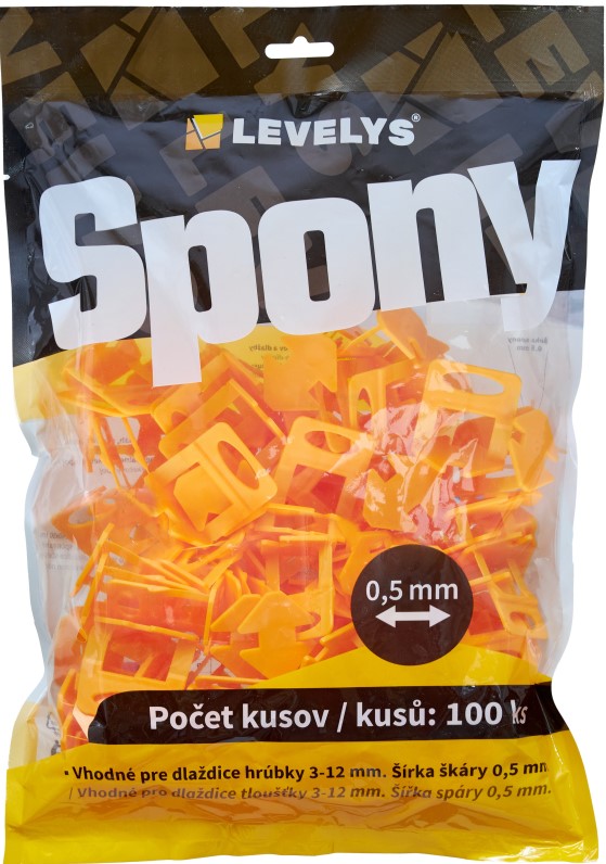 LEVELYS – Spony ( 3-12 mm) – 100ks